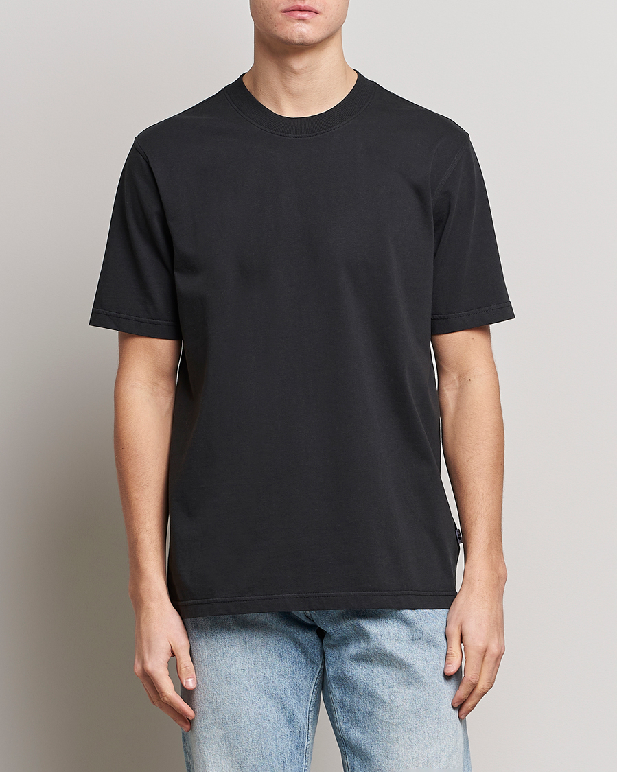 Men | Short Sleeve T-shirts | NN07 | Adam Pima Crew Neck T-Shirt Black