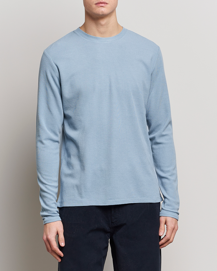 Men | Crew Neck Jumpers | NN07 | Clive Knitted Sweater Ashley Blue