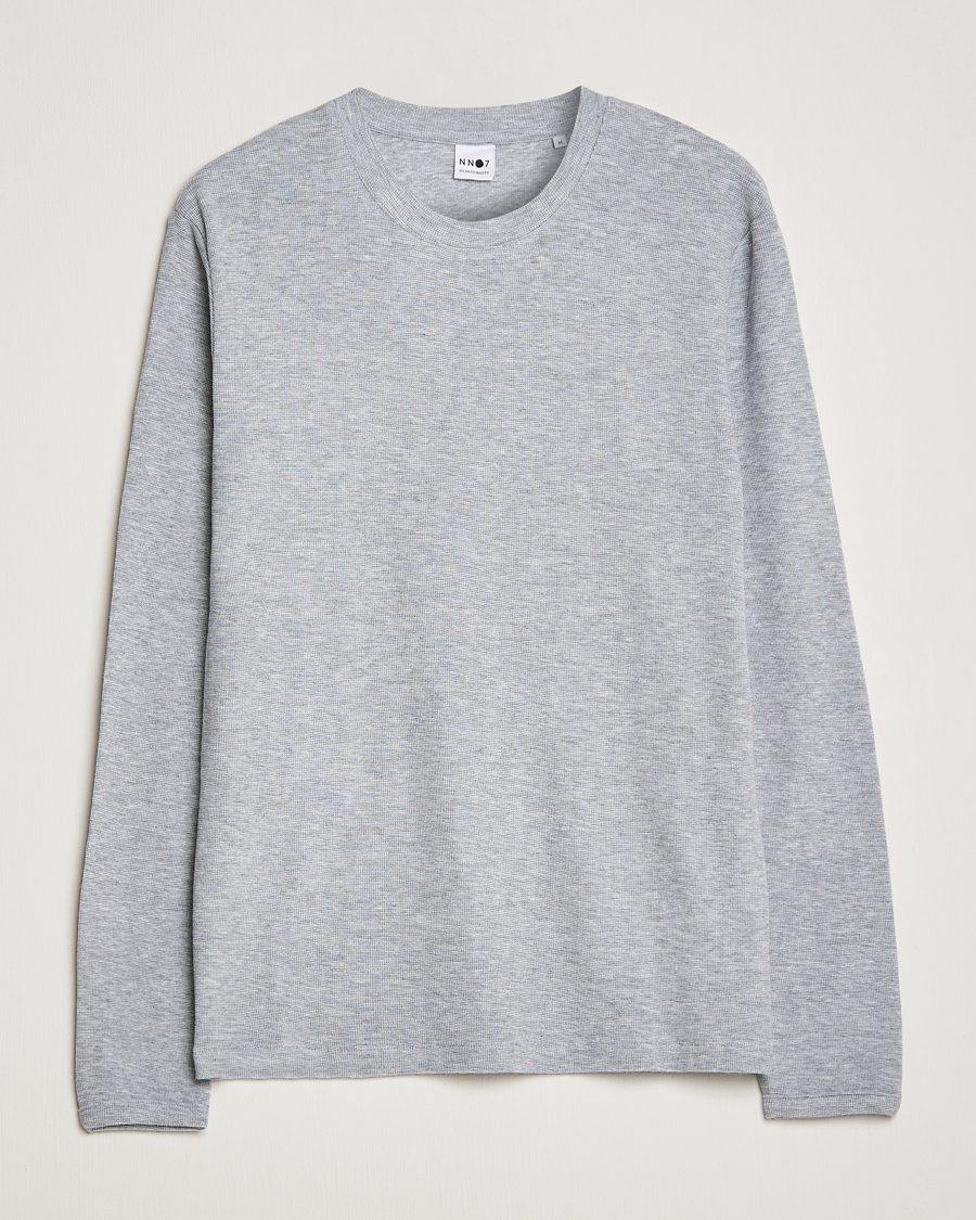 Men | Sweaters & Knitwear | NN07 | Clive Knitted Sweater Light Grey Melange