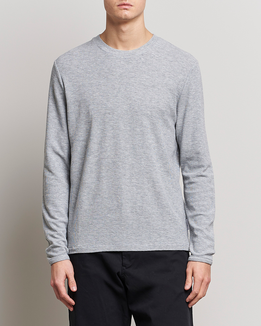 Men |  | NN07 | Clive Knitted Sweater Light Grey Melange