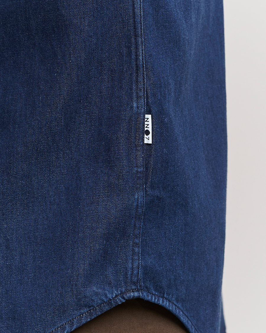 Men | Shirts | NN07 | Cohen Tencel Denim Shirt Dark Indigo