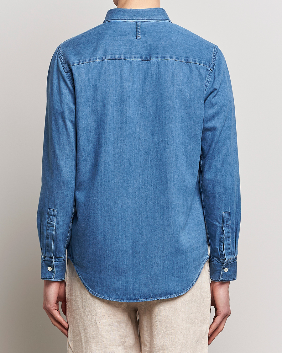 Men | Shirts | NN07 | Cohen Tencel Denim Shirt Medium Blue