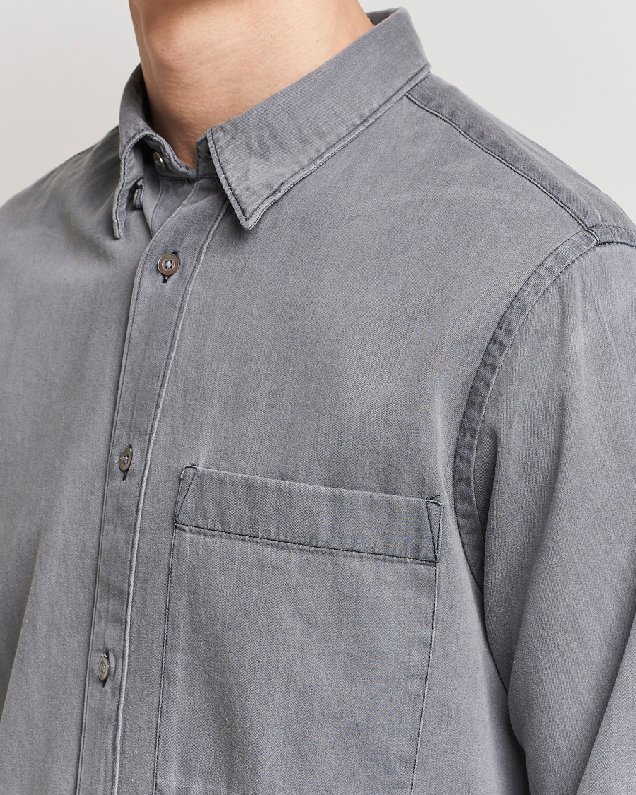 Men | Shirts | NN07 | Cohen Tencel Denim Shirt Grey Denim