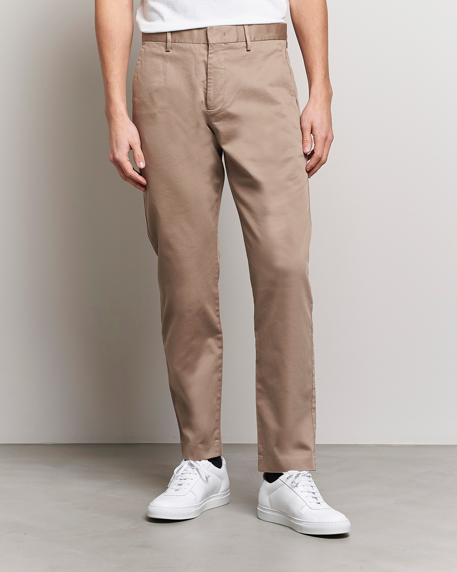 Men | Trousers | NN07 | Theo Regular Fit Stretch Chinos Greige