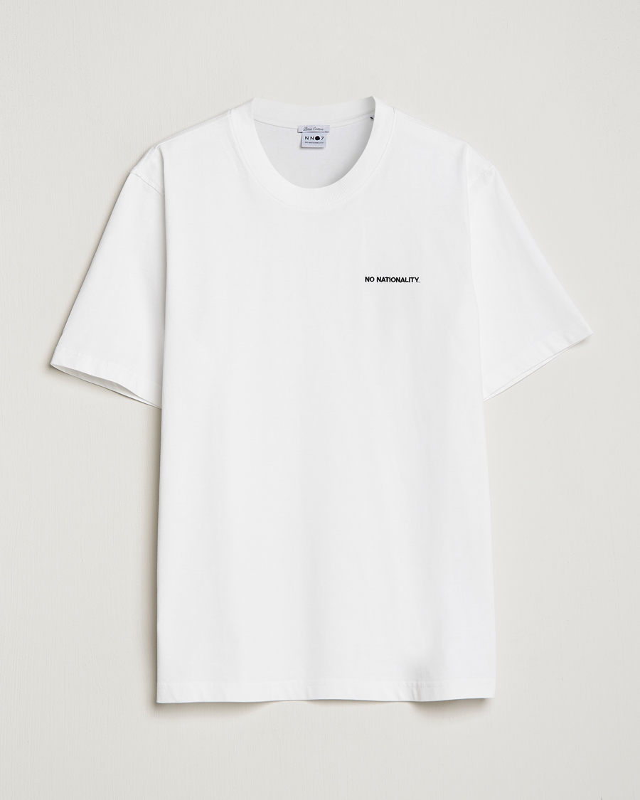 Men | T-Shirts | NN07 | Adam Logo Crew Neck T-Shirt White