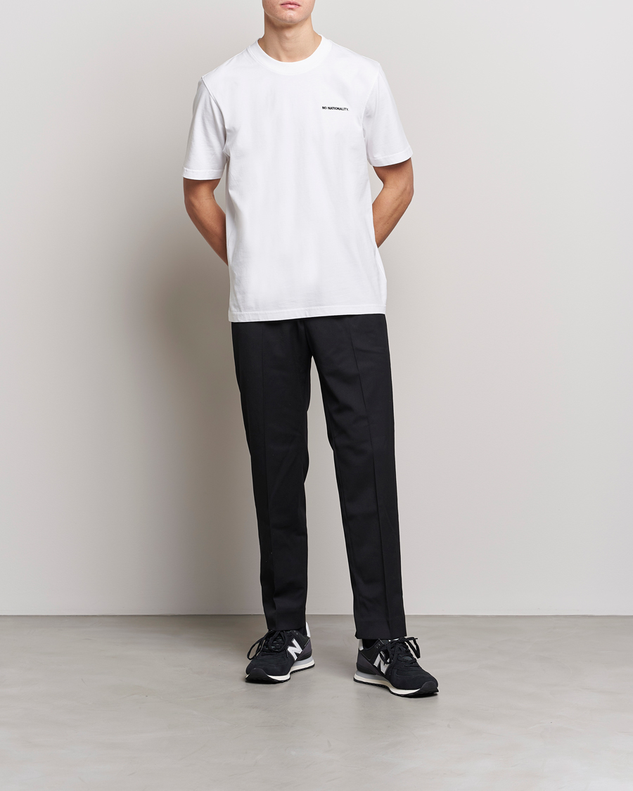 Men | T-Shirts | NN07 | Adam Logo Crew Neck T-Shirt White