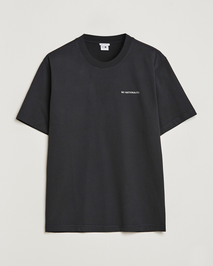 Men | T-Shirts | NN07 | Adam Logo Crew Neck T-Shirt Black