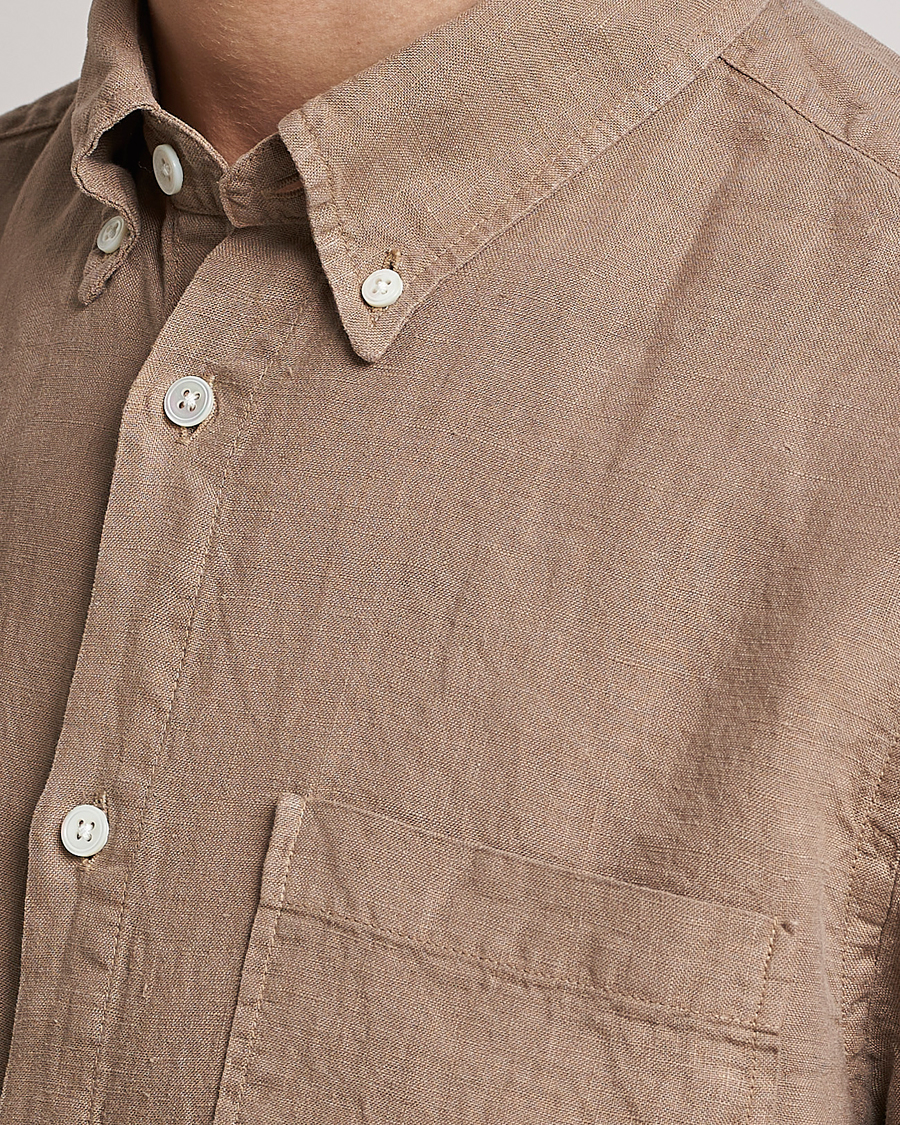 Men | Shirts | NN07 | Arne Linen Shirt Greige