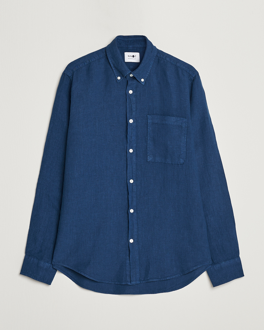 Men | Shirts | NN07 | Arne Linen Shirt Sargasso Sea