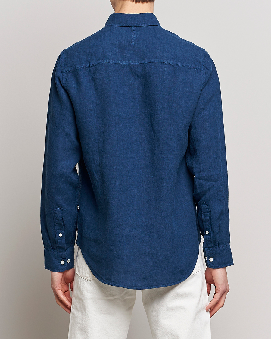 Men | Shirts | NN07 | Arne Linen Shirt Sargasso Sea