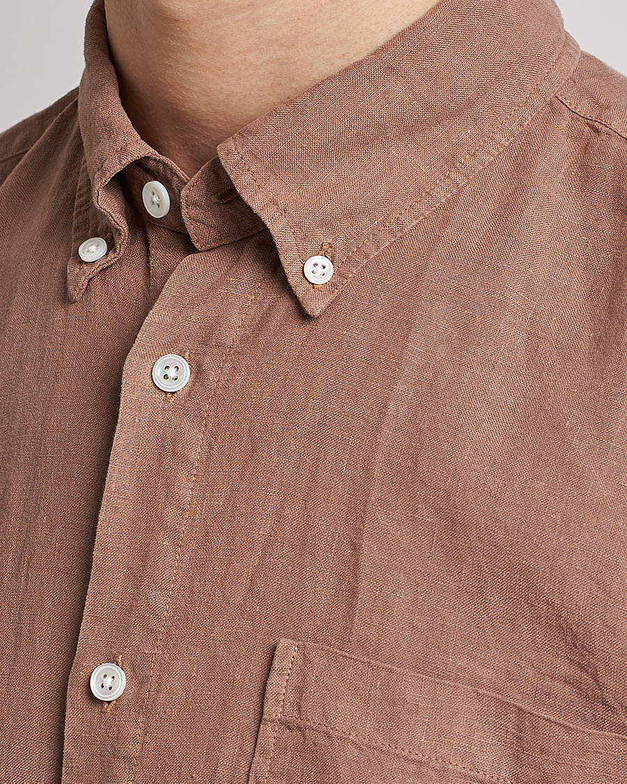 Men | Shirts | NN07 | Arne Linen Shirt Nougat