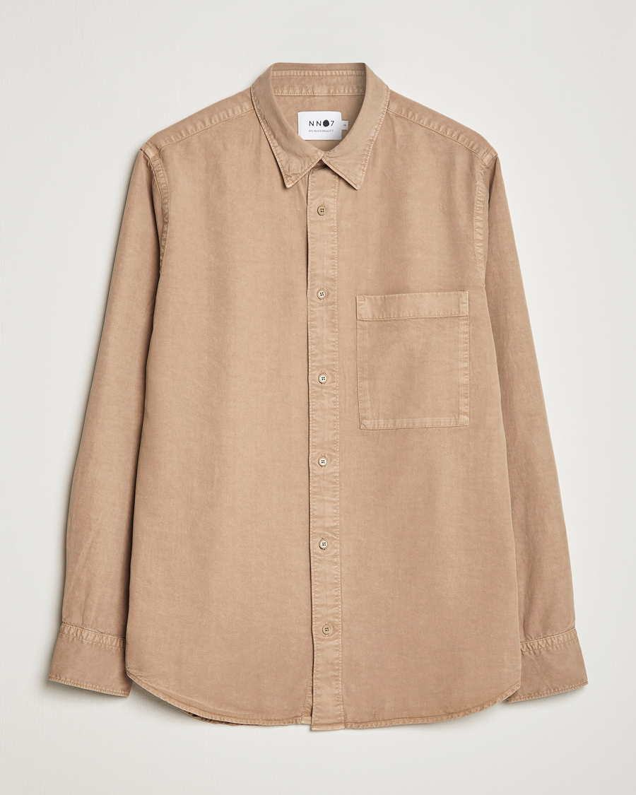 Men | Shirts | NN07 | Cohen Tencel Shirt Greige