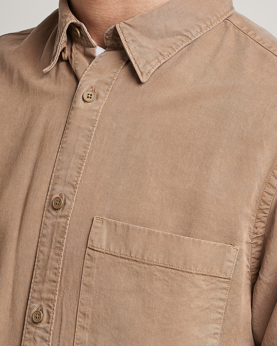 Men | Shirts | NN07 | Cohen Tencel Shirt Greige