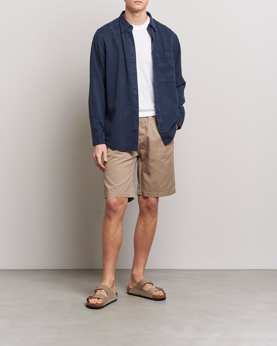 Men | Shirts | NN07 | Cohen Tencel Shirt Sargasso Sea