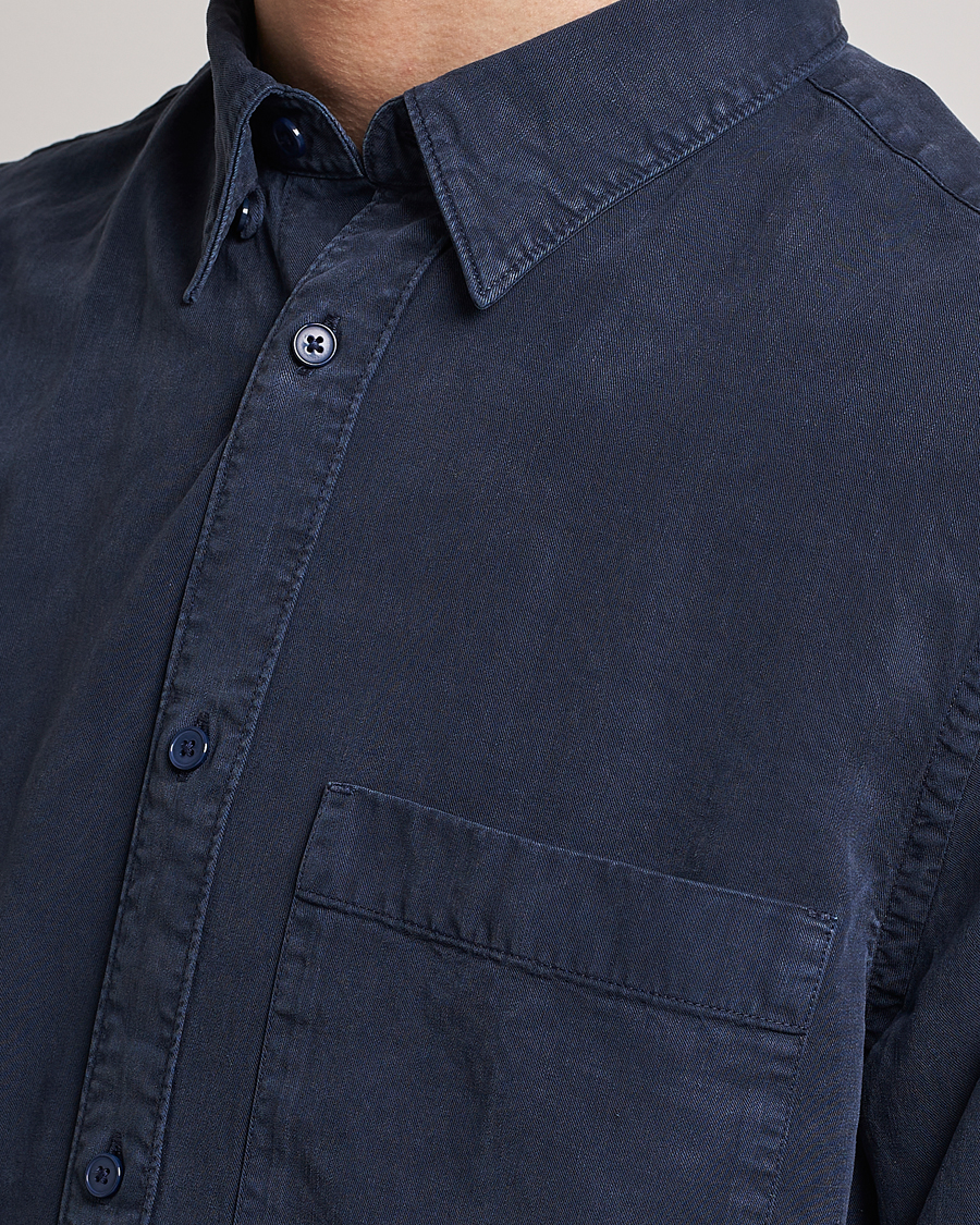 Men | Shirts | NN07 | Cohen Tencel Shirt Sargasso Sea