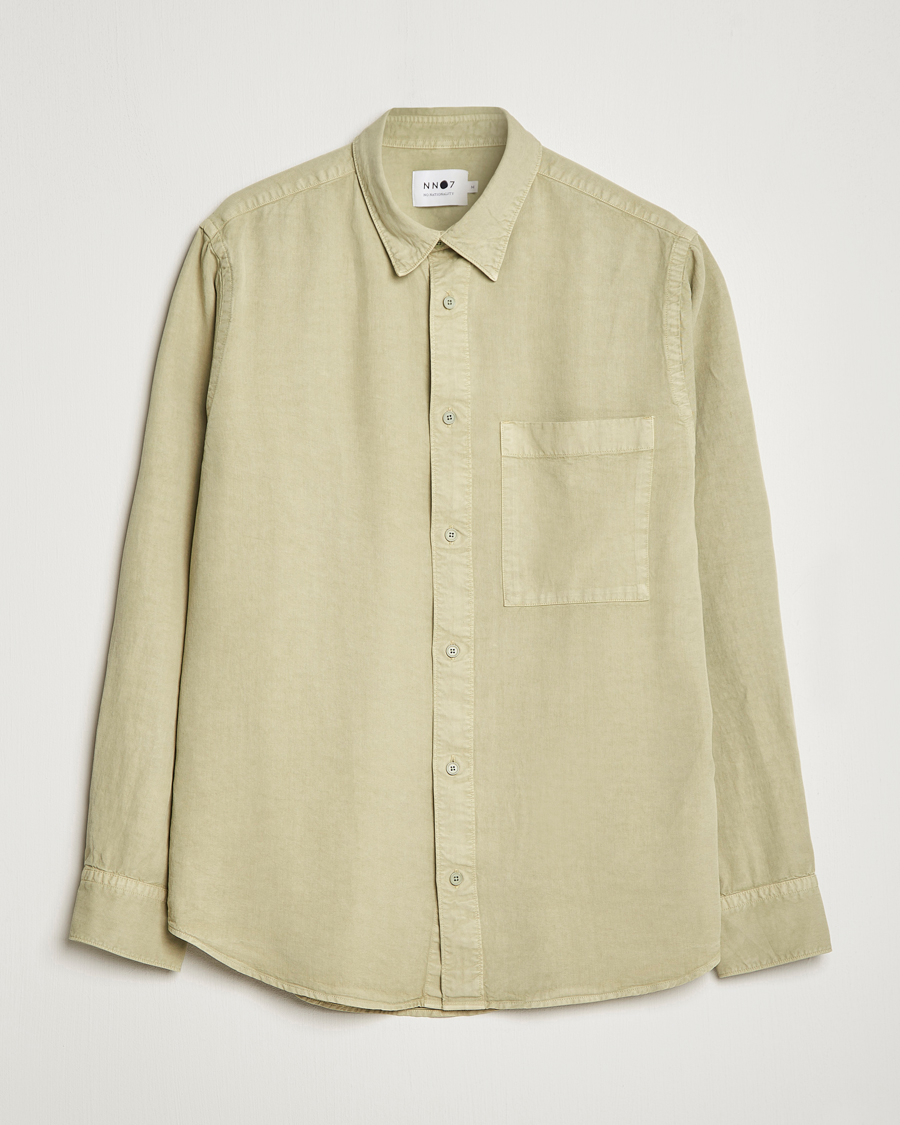 Men | Shirts | NN07 | Cohen Tencel Shirt Pale Green