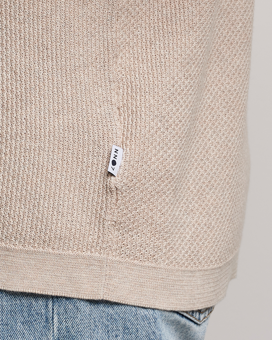 Men | Polo Shirts | NN07 | Hansie Structured Zip Polo Cream