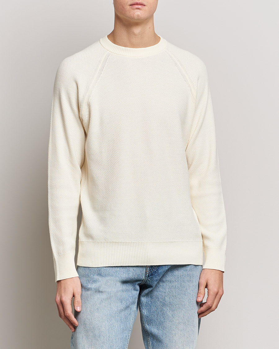 Men |  | NN07 | Brandon Cotton Knitted Sweater Ecru