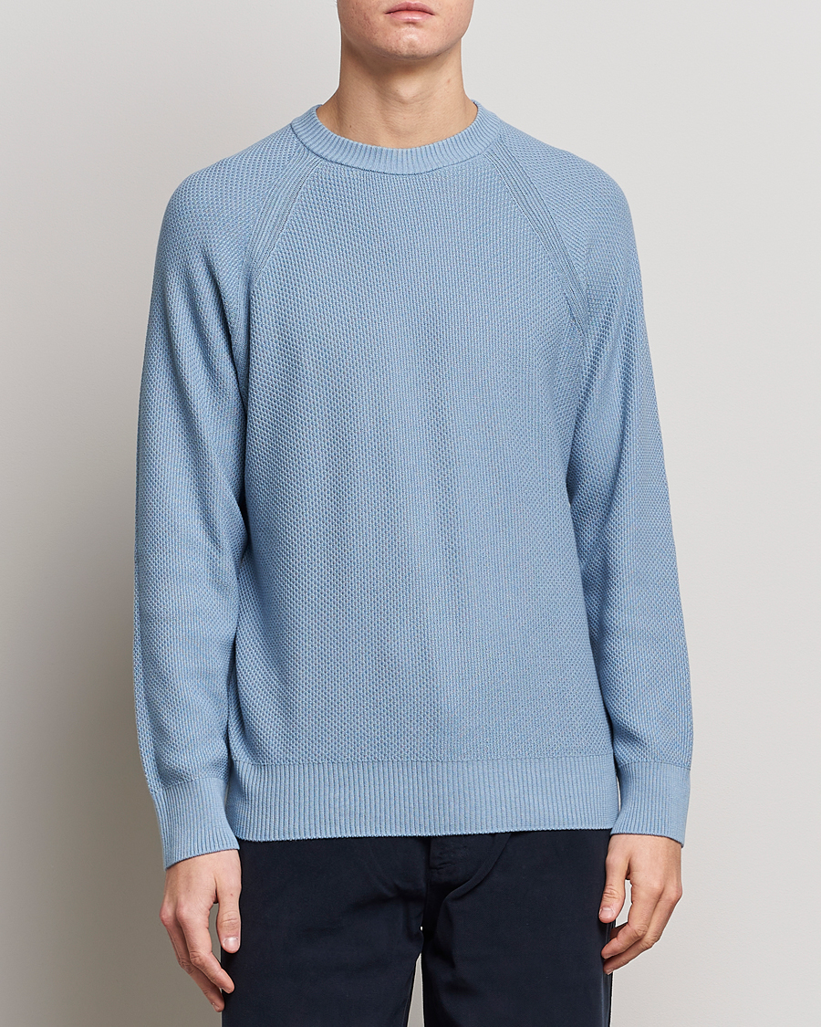 Men | NN07 | NN07 | Brandon Cotton Knitted Sweater Ashley Blue