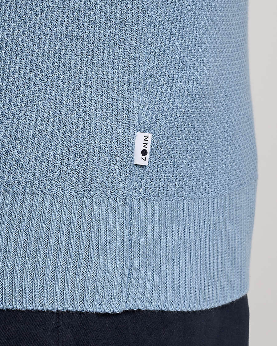 Men | Sweaters & Knitwear | NN07 | Brandon Cotton Knitted Sweater Ashley Blue