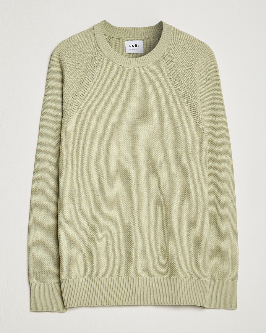 Men | Sweaters & Knitwear | NN07 | Brandon Cotton Knitted Sweater Pale Green