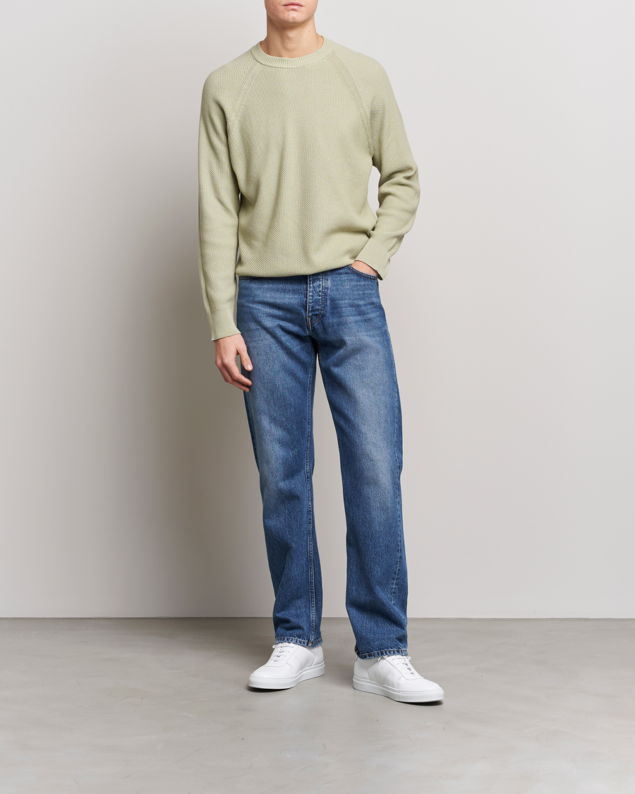 Men | Sweaters & Knitwear | NN07 | Brandon Cotton Knitted Sweater Pale Green