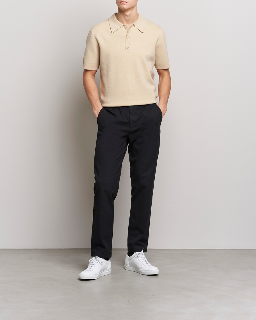 Men | Polo Shirts | NN07 | Harald Knitted Polo Ecru