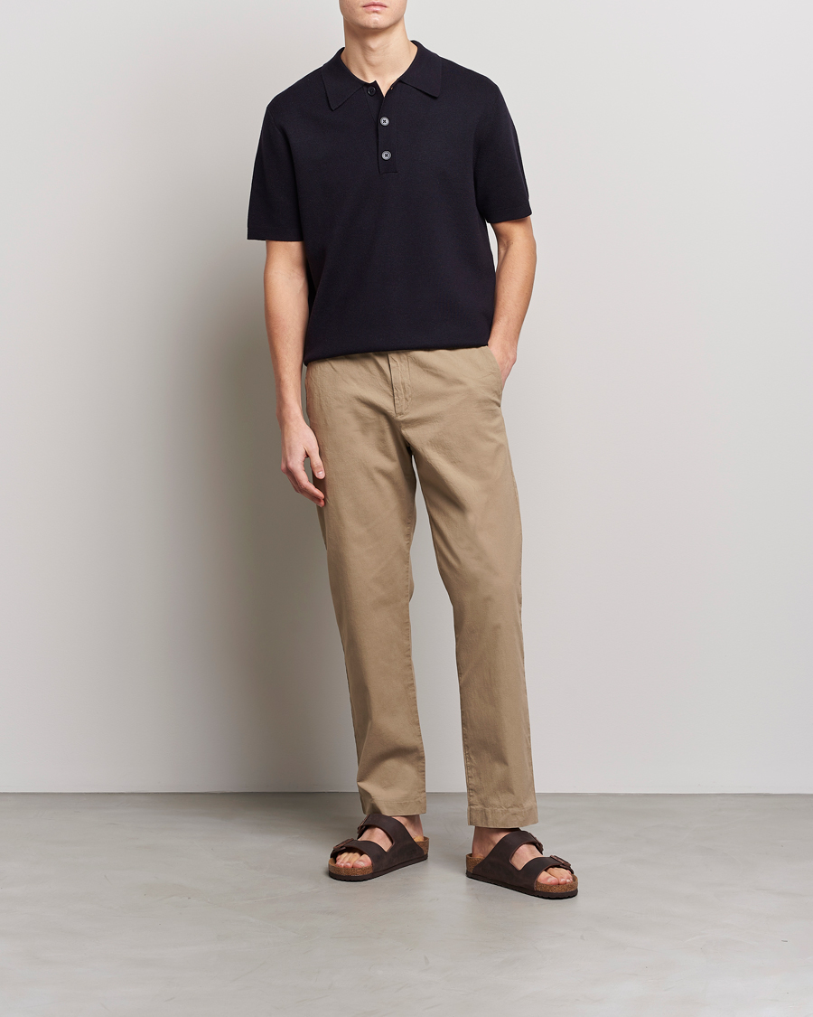 Men | Polo Shirts | NN07 | Harald Knitted Polo Navy Blue