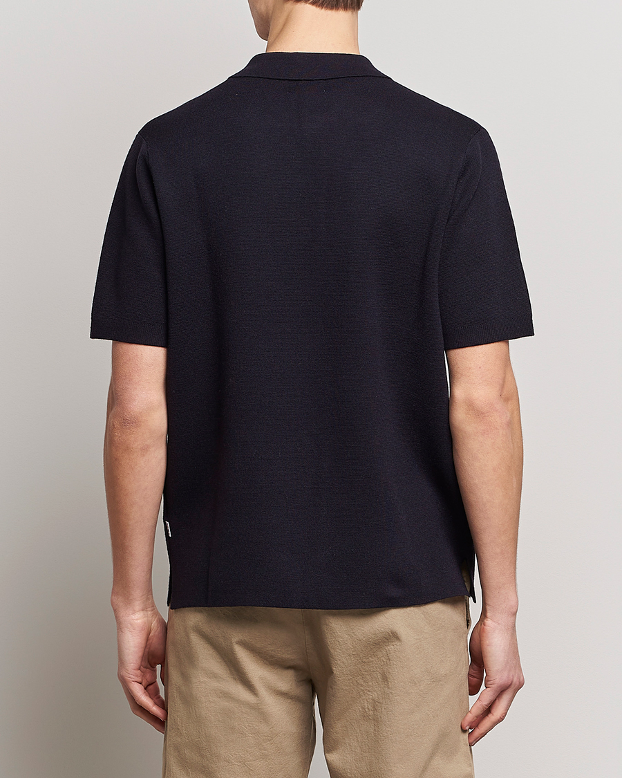 Men | Polo Shirts | NN07 | Harald Knitted Polo Navy Blue