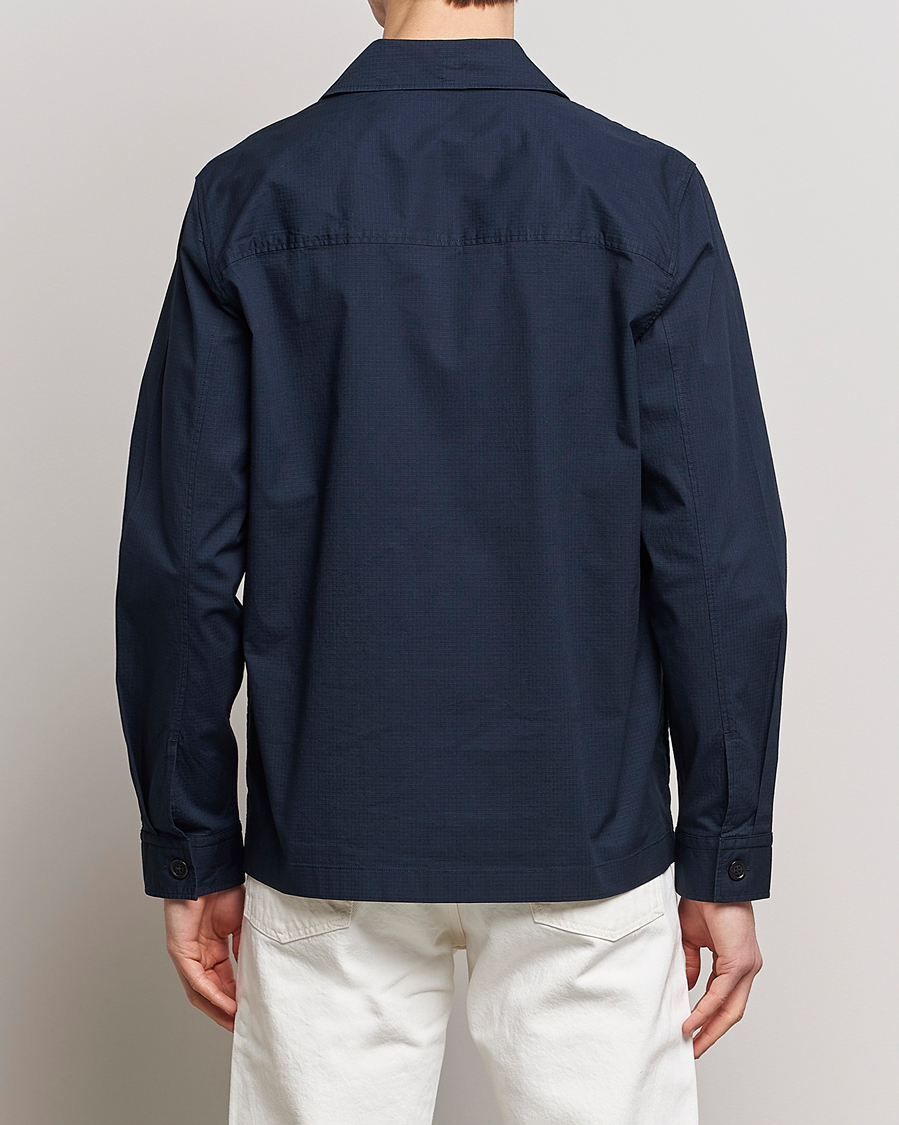 Men | Shirts | NN07 | Wilas Ripstop Overshirt Navy Blue