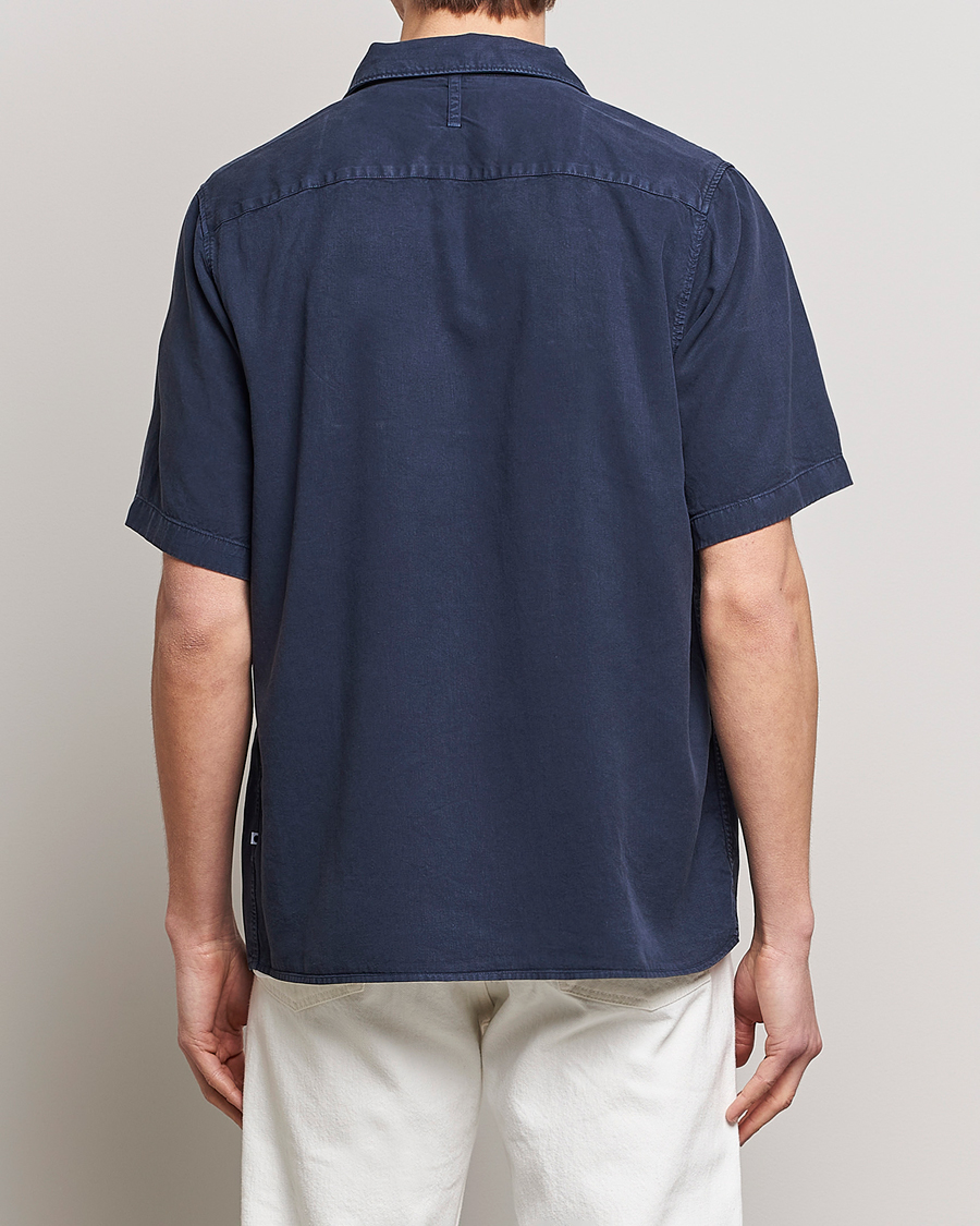 Men | Shirts | NN07 | Julio Tencel Resort Collar Shirt Sargasso Sea