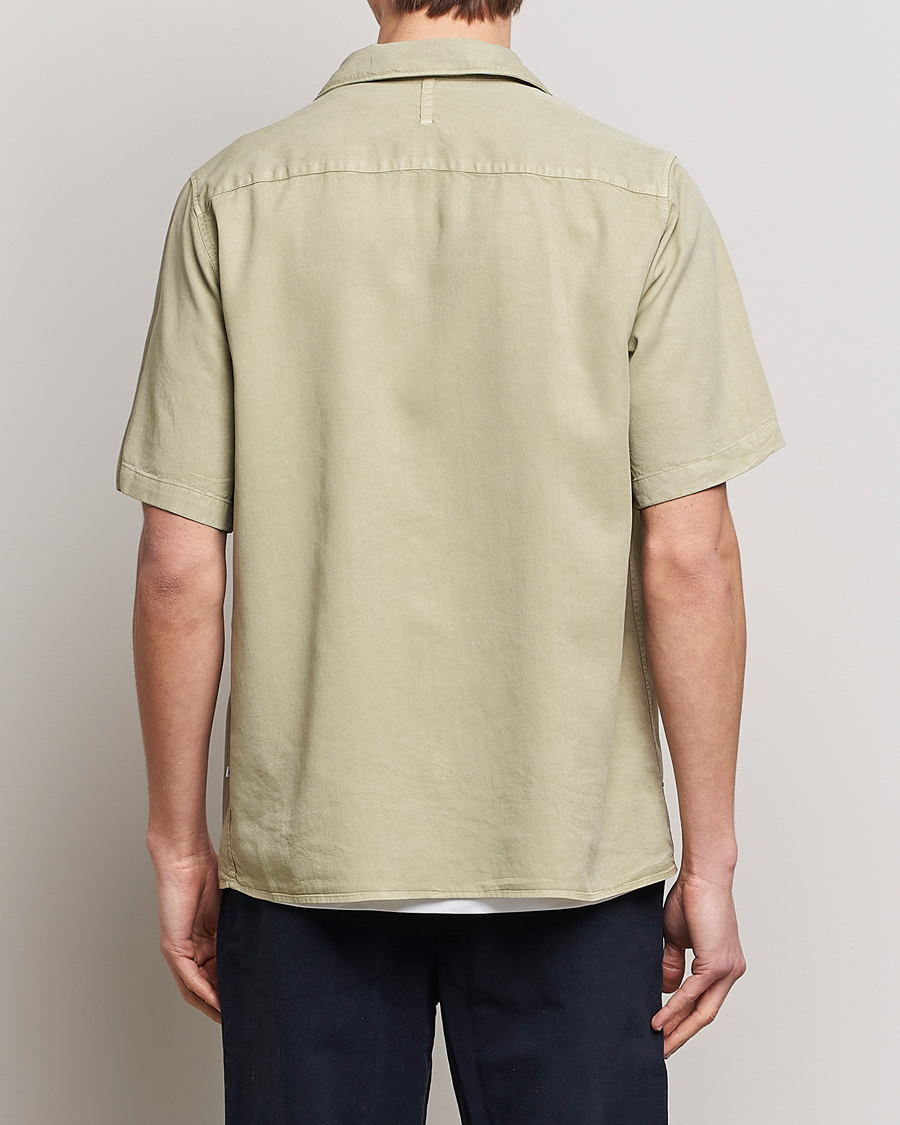 Men | Shirts | NN07 | Julio Tencel Resort Collar Shirt Pale Green