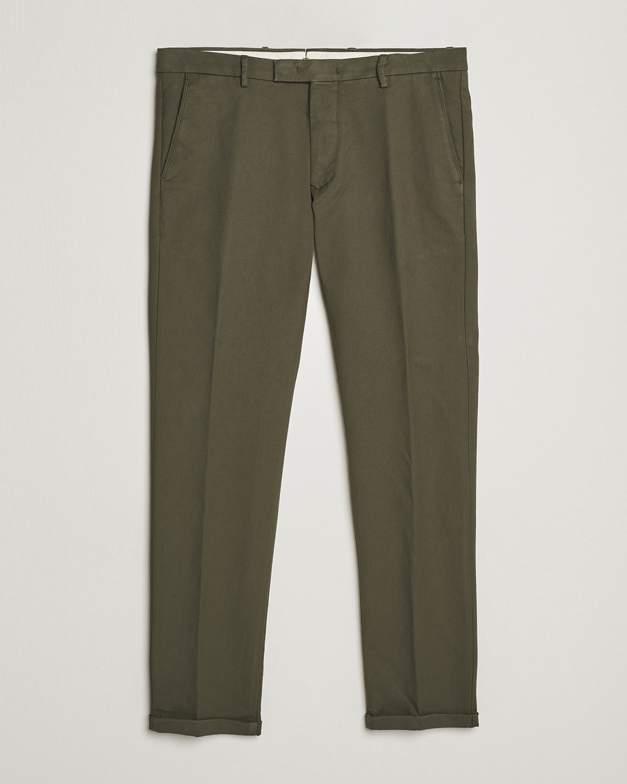 Men | Trousers | NN07 | Scott Regular Fit Stretch Trousers Army Green