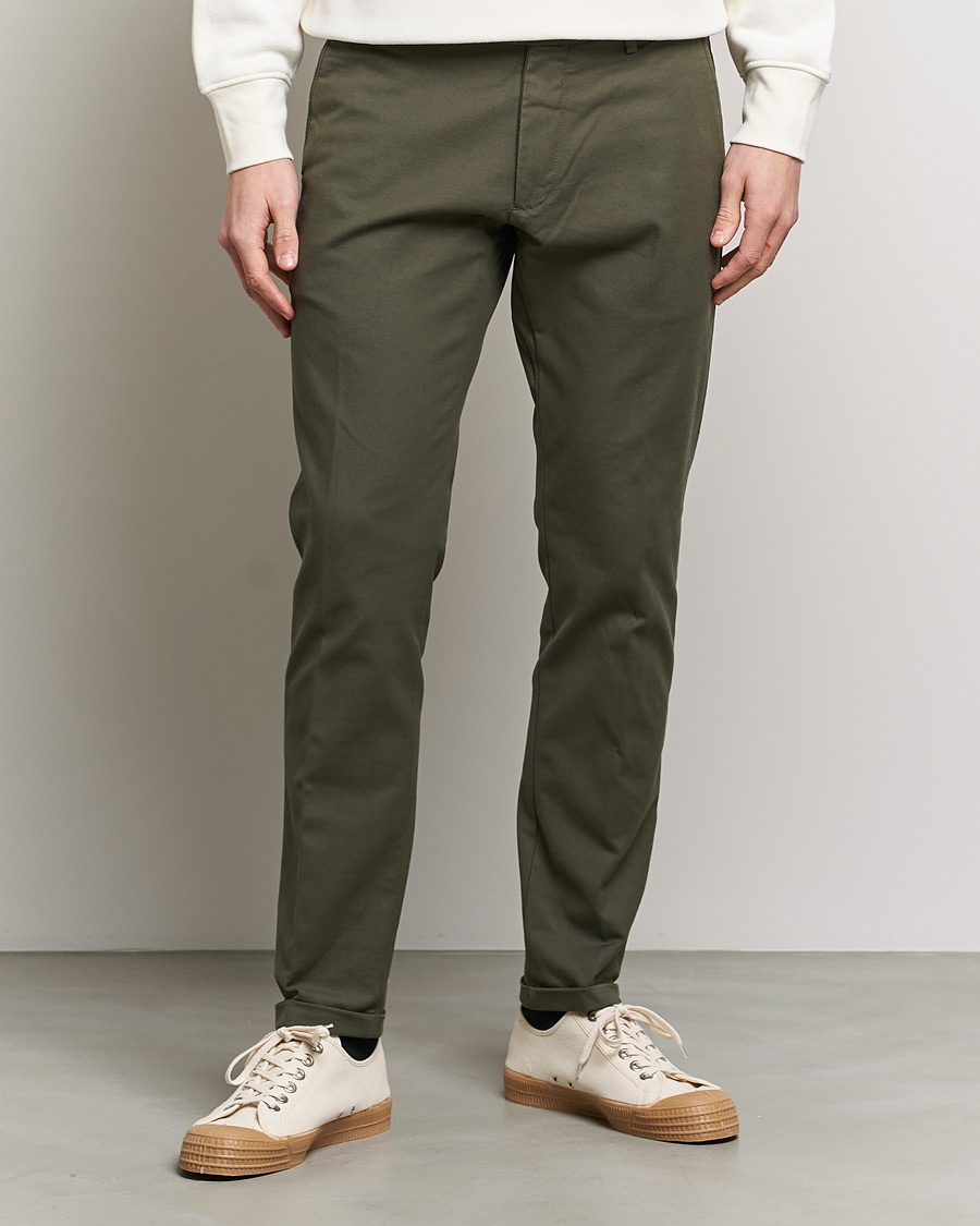 Men |  | NN07 | Scott Regular Fit Stretch Trousers Army Green