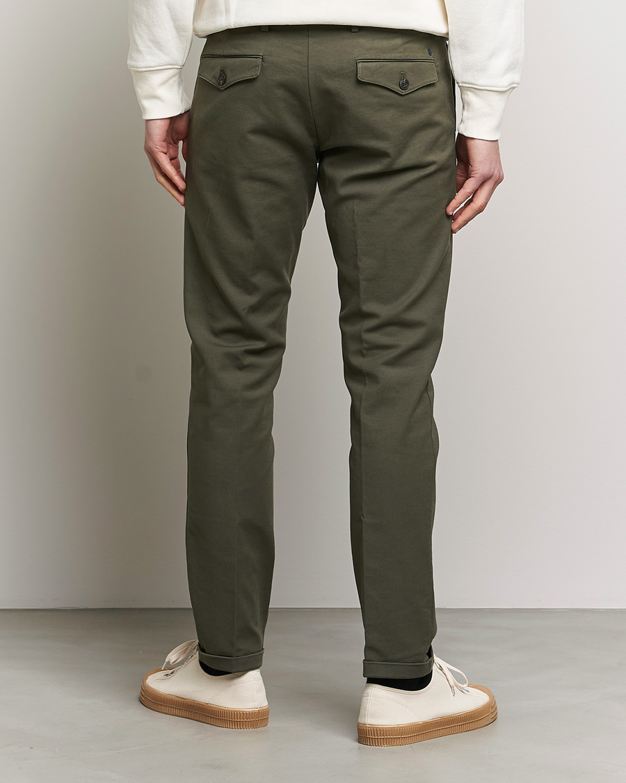 Men | Trousers | NN07 | Scott Regular Fit Stretch Trousers Army Green