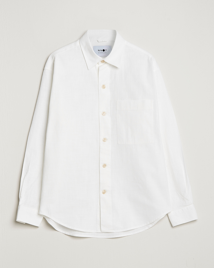 Men | Shirts | NN07 | Adwin Cotton Pocket Shirt Off White