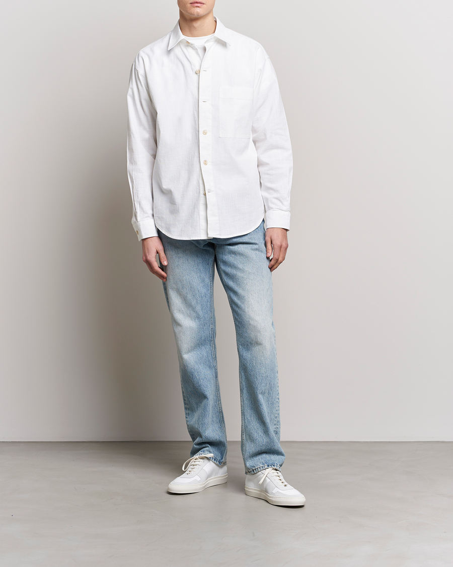 Men | Shirts | NN07 | Adwin Cotton Pocket Shirt Off White