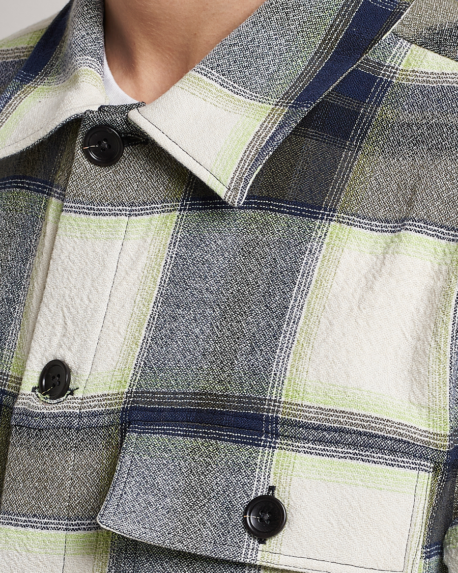 Men | Shirts | NN07 | Wilas Checked Pocket Overshirt Blue