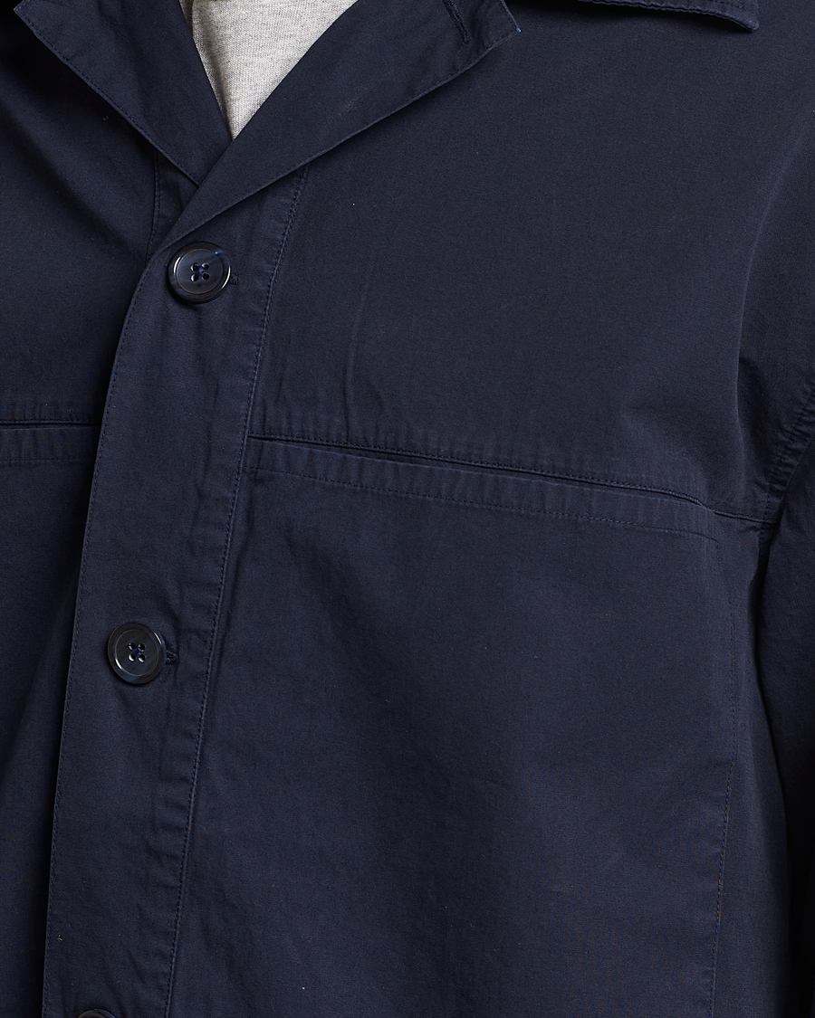 Men | Shirts | NN07 | Andre Patch Pocket Overshirt Navy Blue