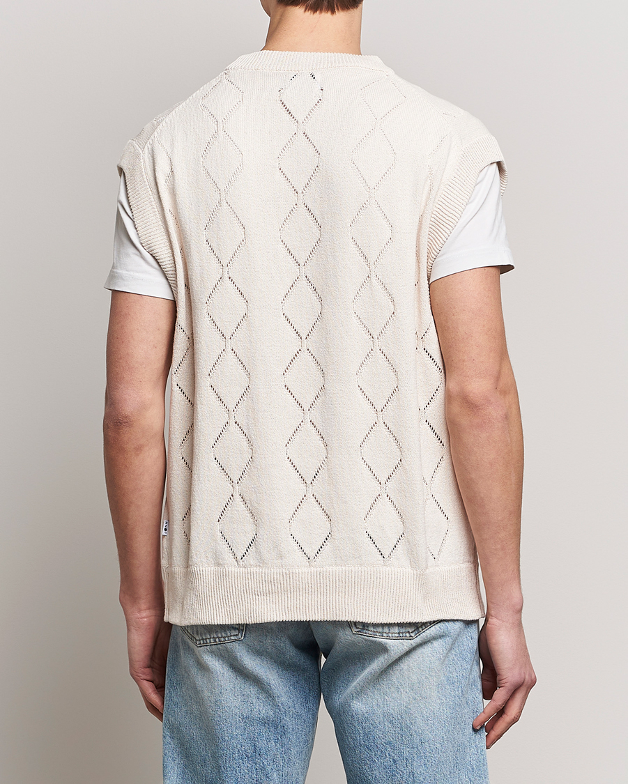 Men | Sweaters & Knitwear | NN07 | Crew Neck Vest Ecru