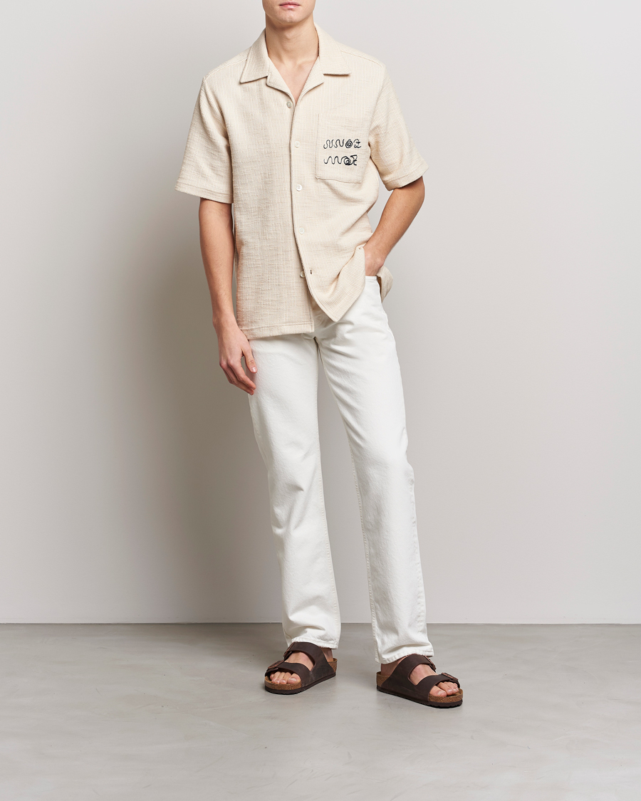 Men | Shirts | NN07 | Julio Knitted Structured Shirt Ecru