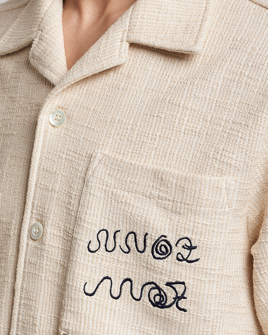 Men | Shirts | NN07 | Julio Knitted Structured Shirt Ecru