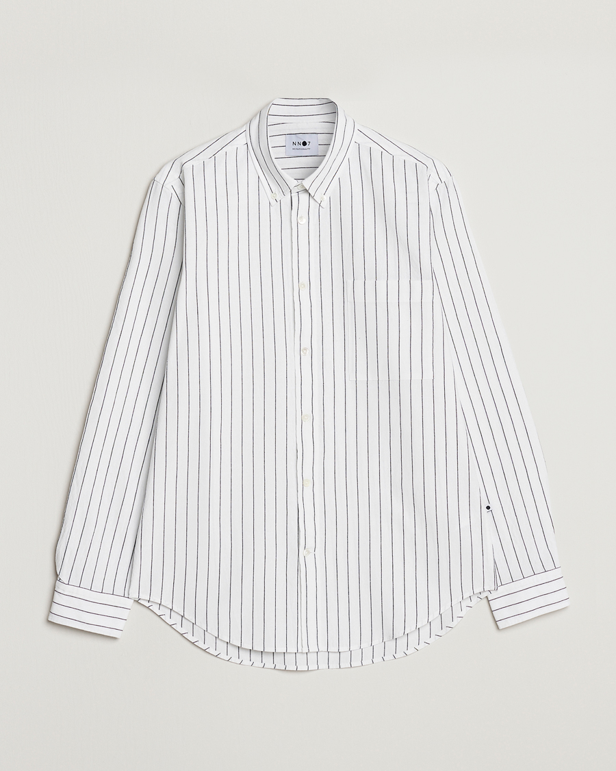 Men | Shirts | NN07 | Arne Creppe Striped Shirt Black/White