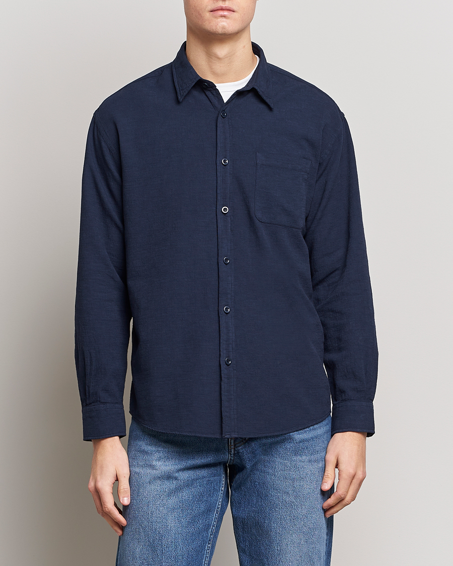 Men |  | NN07 | Deon Jacquard Shirt Navy Blue