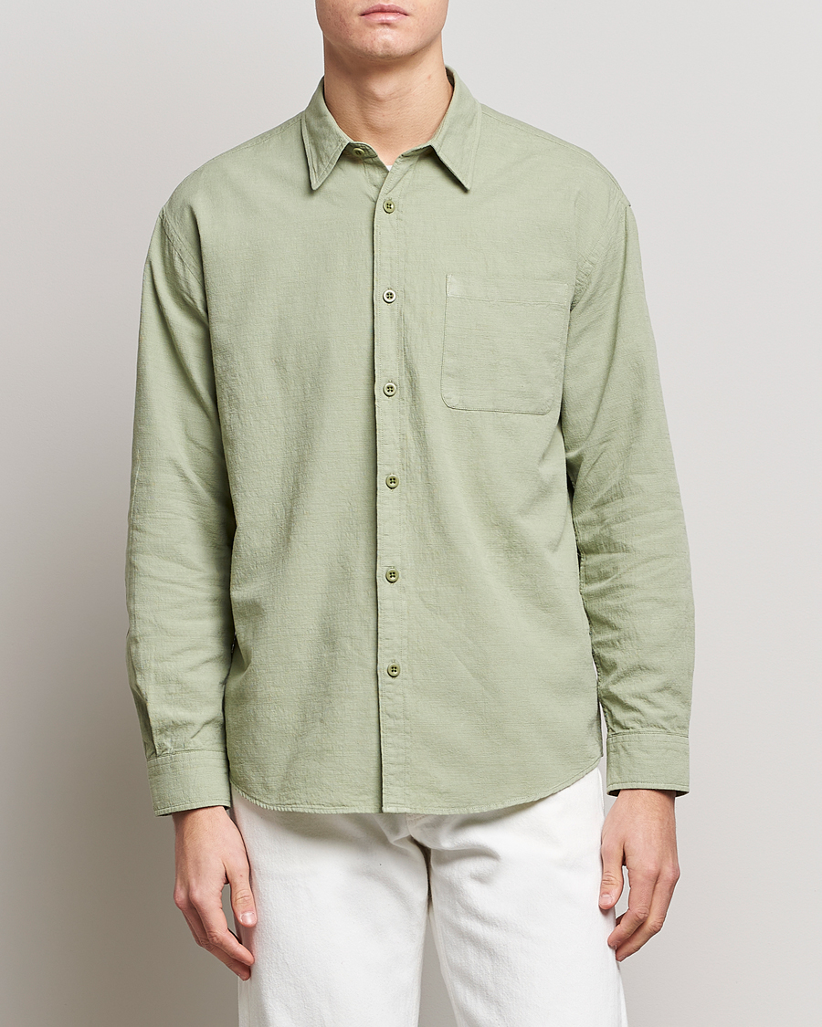 Men | Shirts | NN07 | Deon Jacquard Shirt Pale Green