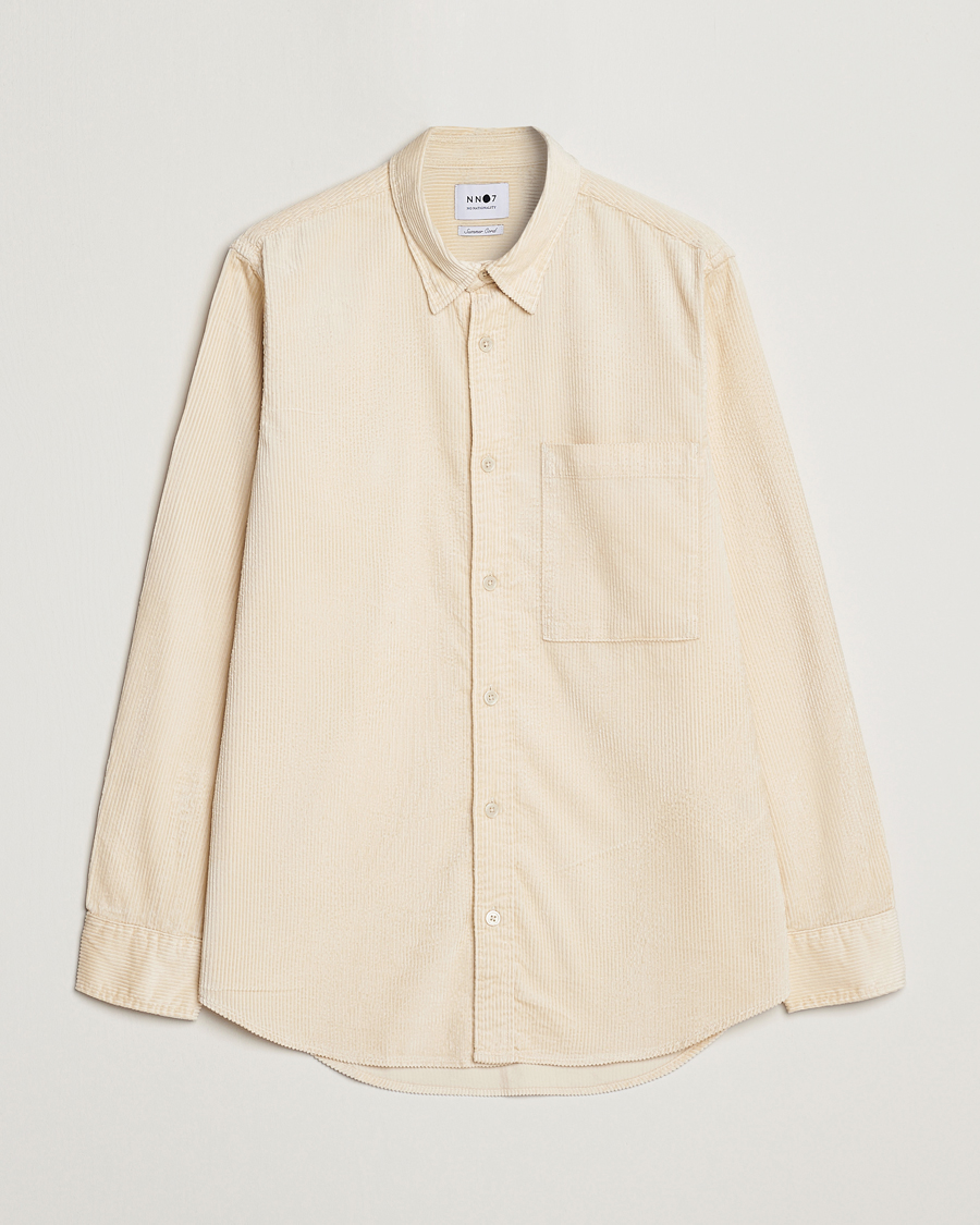 Men | Shirts | NN07 | Cohen Tencel Corduroy Shirt Ecru