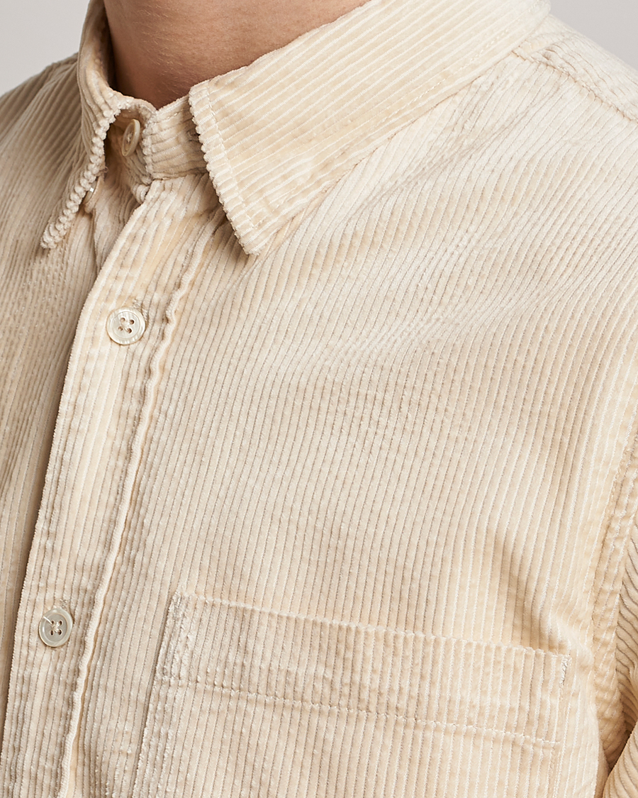 Men | Shirts | NN07 | Cohen Tencel Corduroy Shirt Ecru