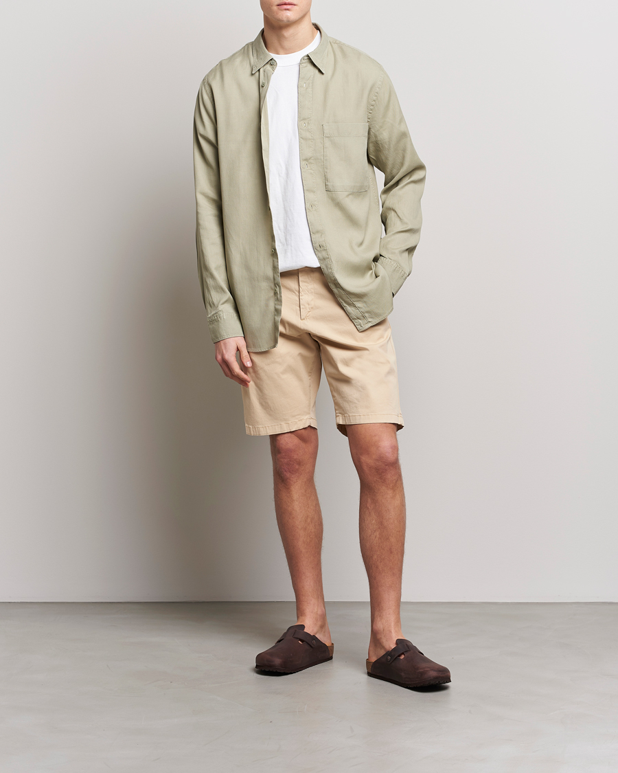 Men | Shirts | NN07 | Cohen Summer Cord Shirt Pale Green