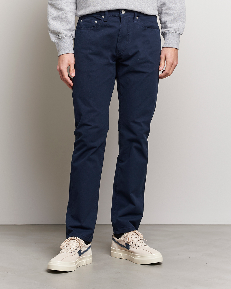 Men | Casual Trousers | Dockers | 5-Pocket Cotton Stretch Trousers Navy Blazer