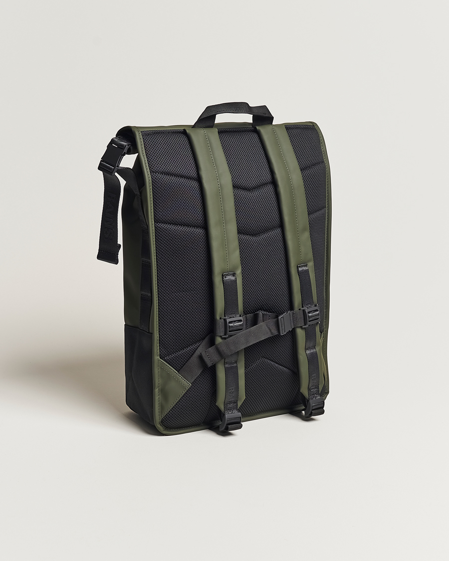 Men | RAINS Trail Rolltop Backpack Green | RAINS | Trail Rolltop Backpack Green